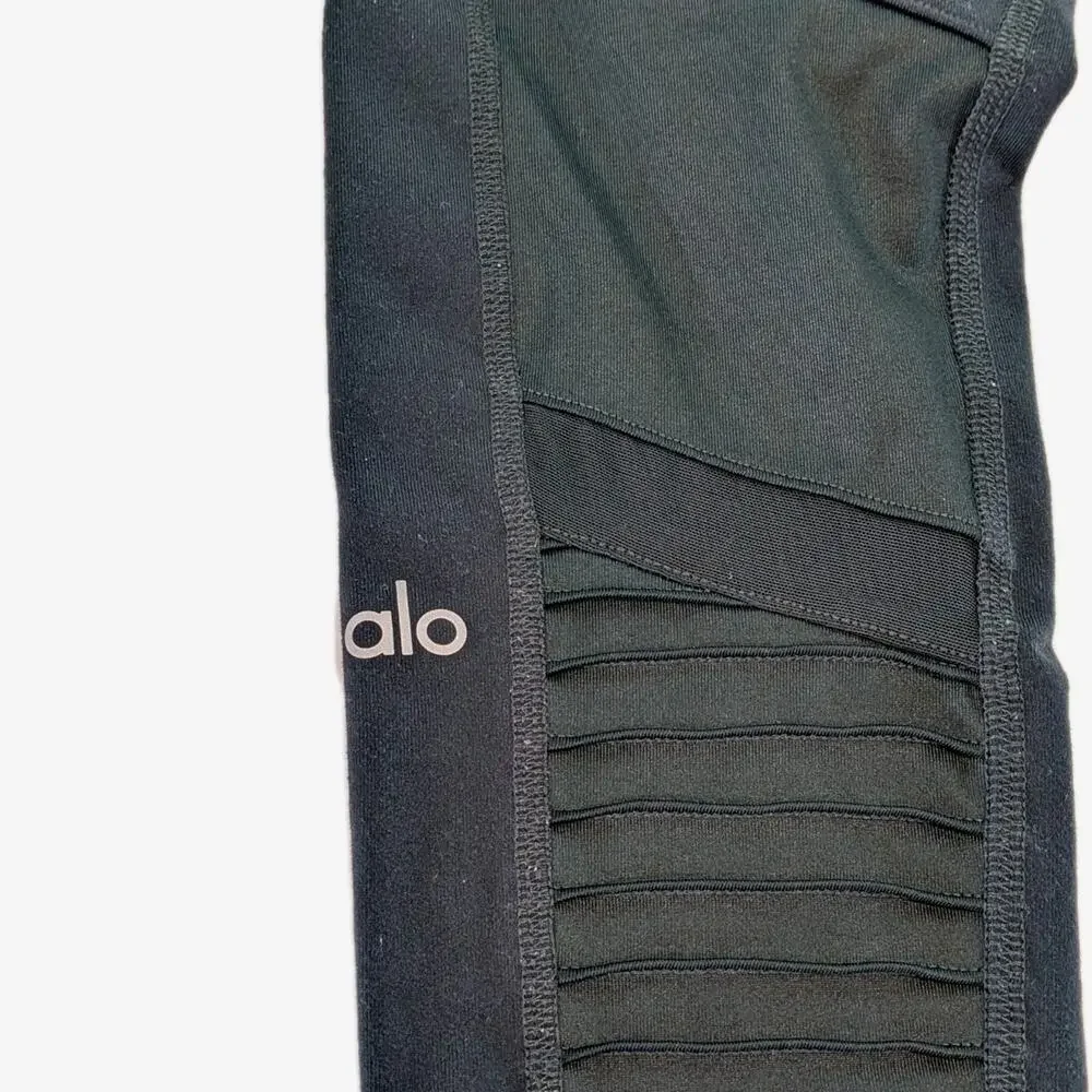 Alo Yoga Womens High-Waist Moto Leggings Hunter Green Size XS